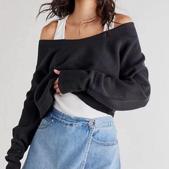 WE THE FREE x FREE PEOPLE | Viv Pullover Sweatshirt Top Loose Fit | Size Large - Picture 1 of 9